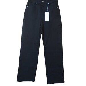 Ettelo Denim Collection Women's Size 6 Black Wide Leg Denim Jeans New
